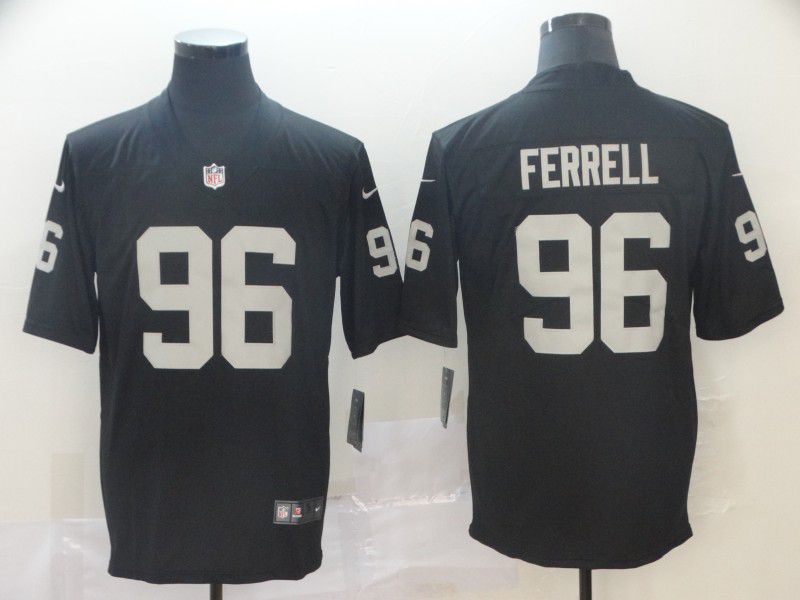 Men Oakland Raiders #96 Ferrell Black Nike Vapor Untouchable Limited Player NFL Jerseys->oakland raiders->NFL Jersey